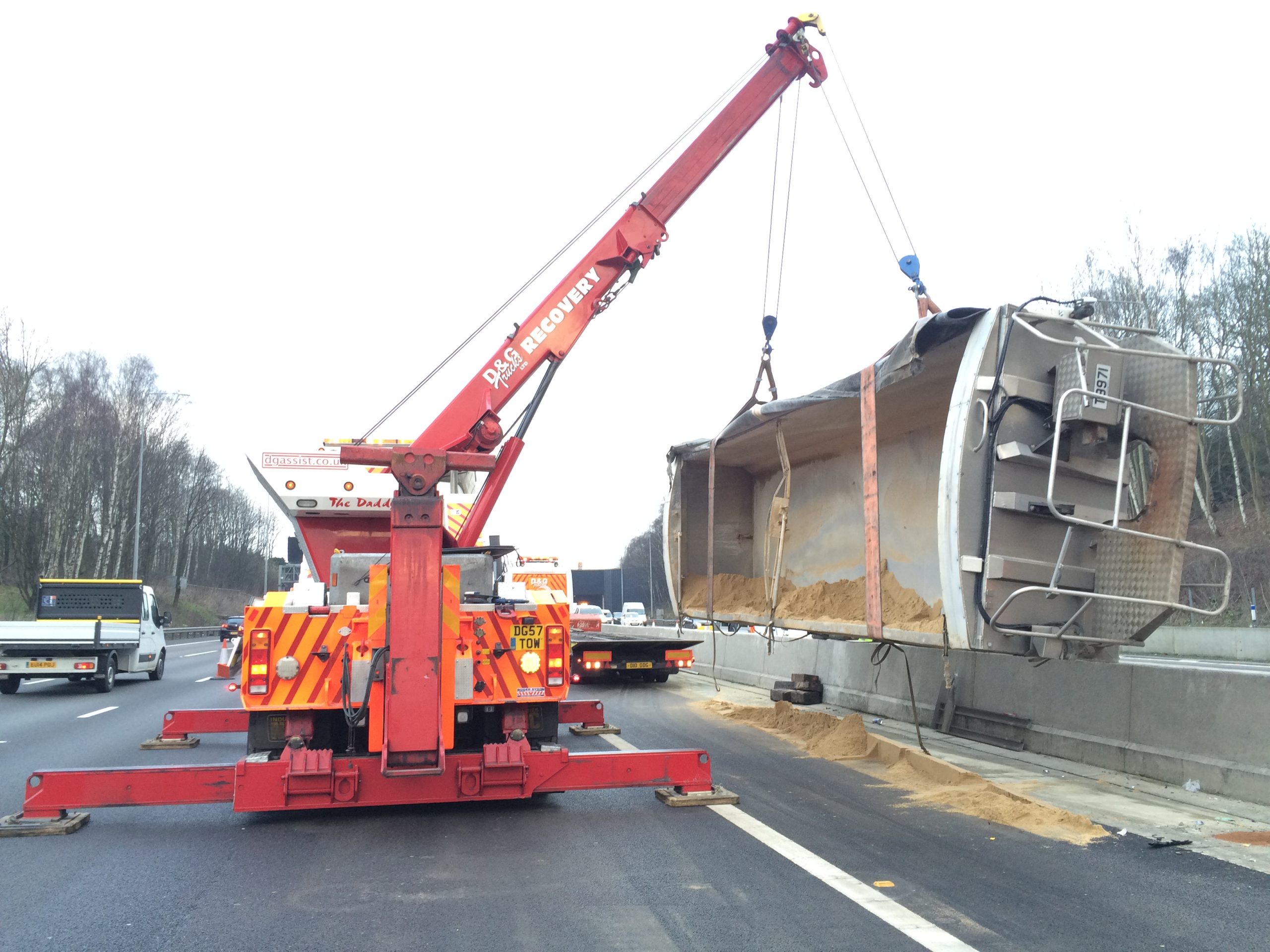 Plant and machinery being transported between construction sites