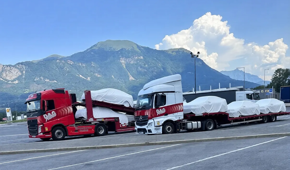 D&G new vehicle delivery transporter